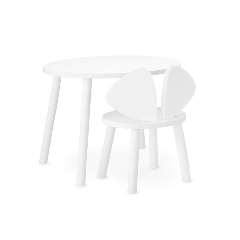 Chaise enfant MOUSE 2 à 5 ans Blanc
