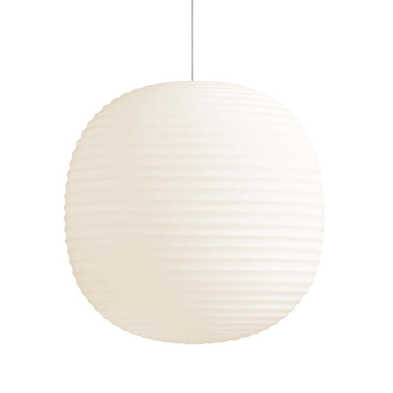 LANTERN Frosted white opal glass