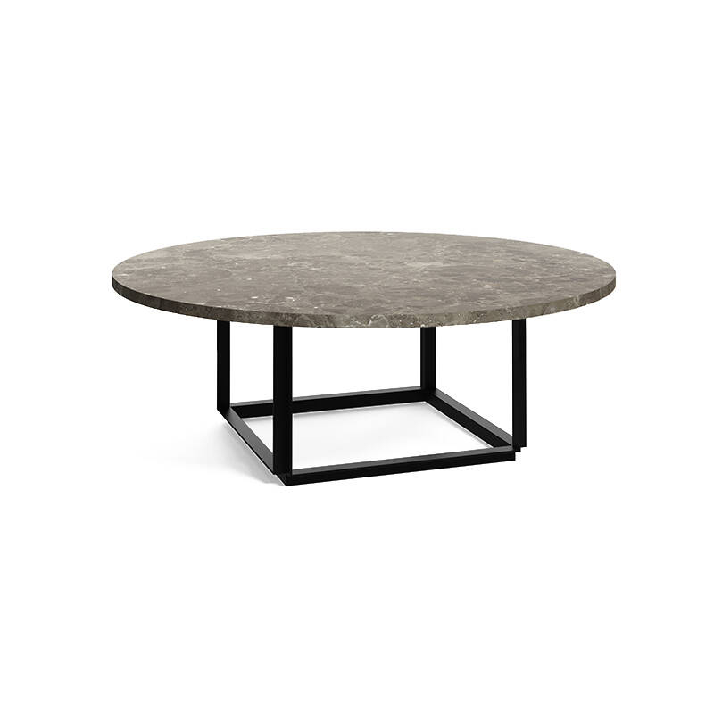 FLORENCE Ø 90 Marble Gris du Marais/ black base