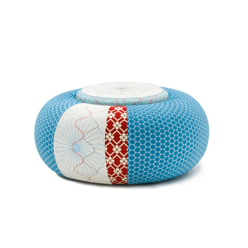 SUSHI DONUT POUF TONDO 94 Blue, red