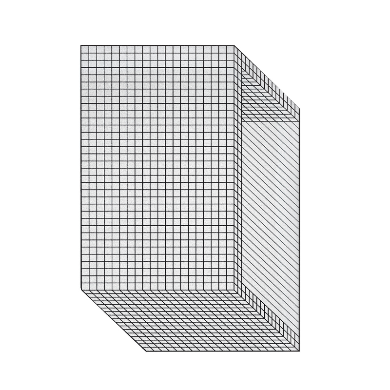 Tapis QUADERNA 50 Blanc et noir