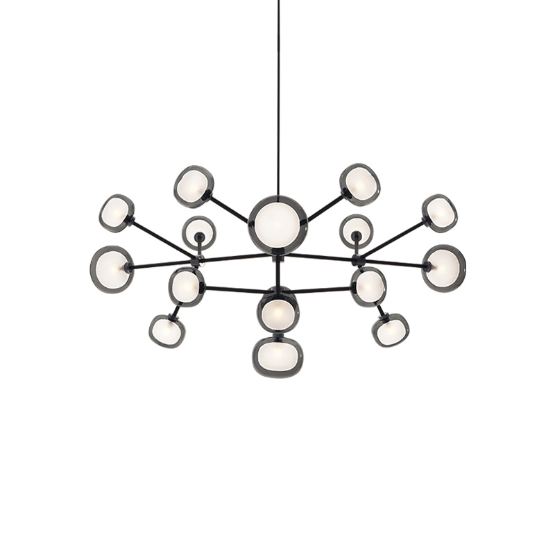 NABILA 552.16 Chrome noir / verre fumé