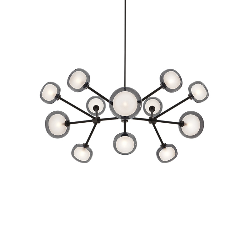 NABILA 552.12 Chrome noir / verre fumé