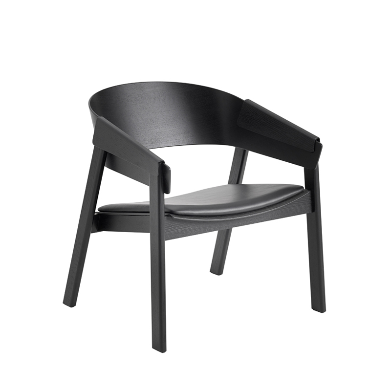 COVER LOUNGE assise cuir Noir