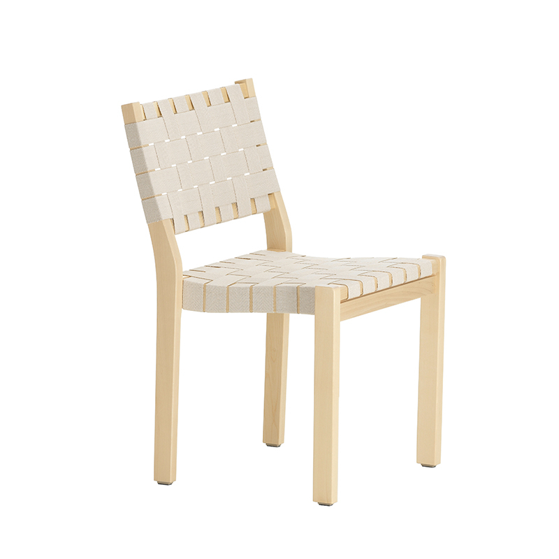 611 Bouleau naturel / lin naturel/blanc