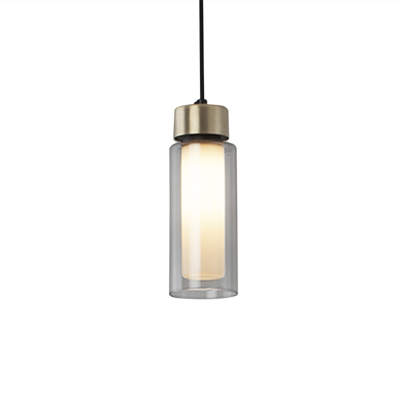 OSMAN 560.21 Laiton brossé / verre transparent