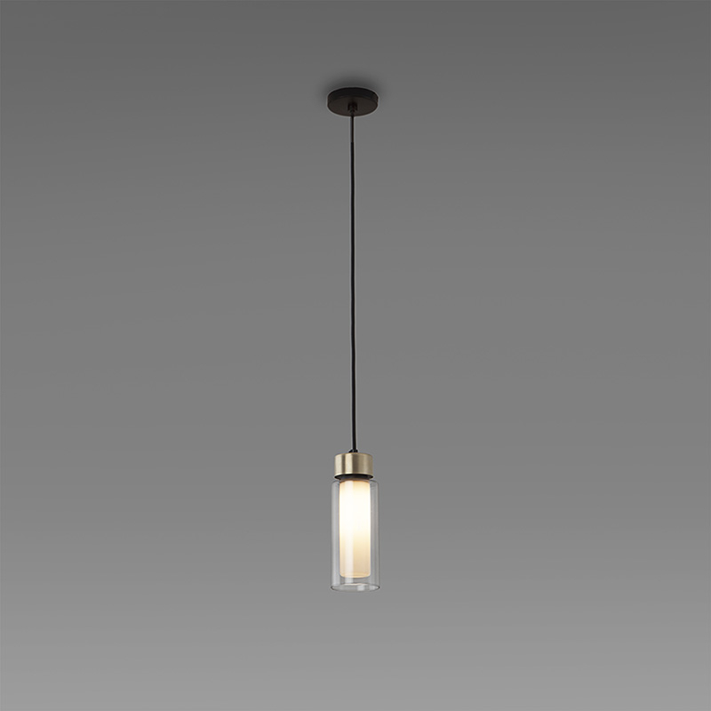 OSMAN 560.21 Laiton brossé / verre transparent