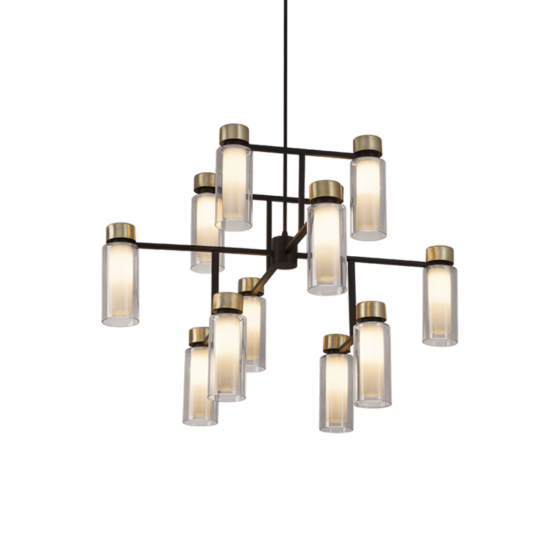 OSMAN 560.12 Laiton brossé / verre transparent