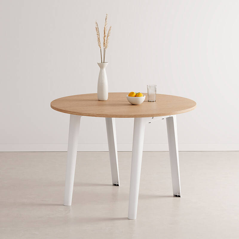 NEW MODERN Chêne Ø 110 Blanc Nuage