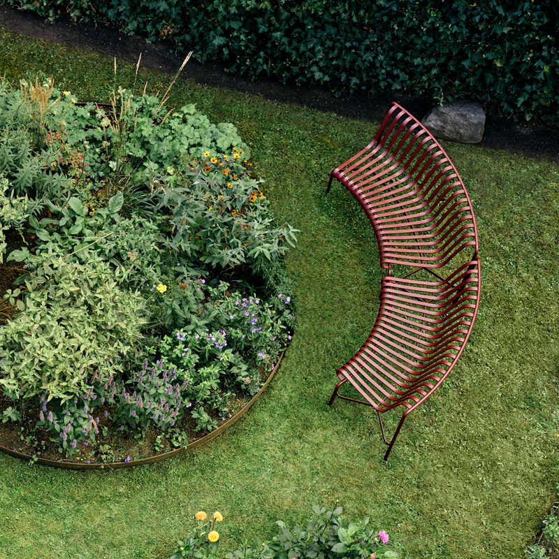 Banc PALISSADE PARK IN/IN Rouge fer