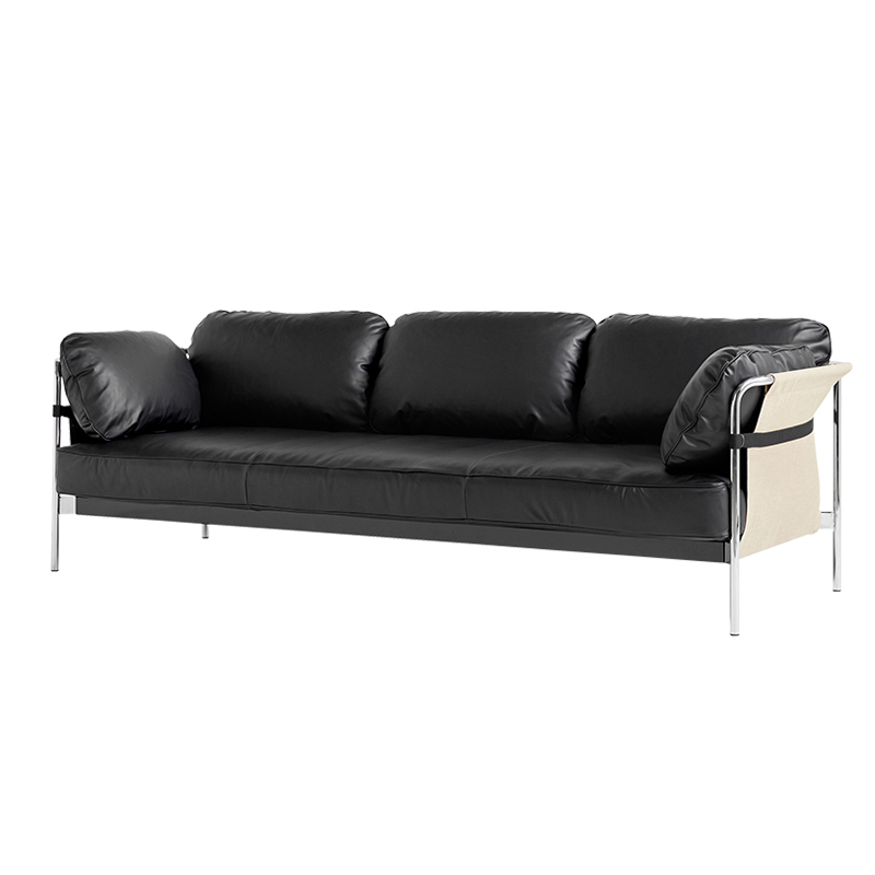 CAN 3-seater leather Black leather