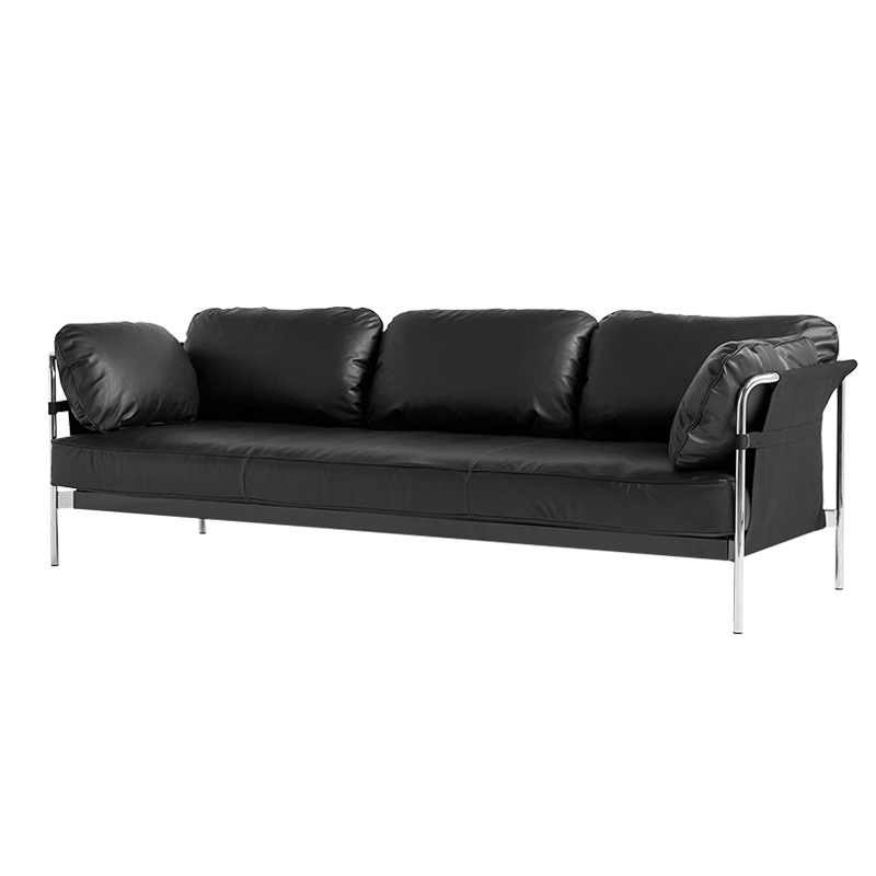 CAN 3-seater leather Black leather