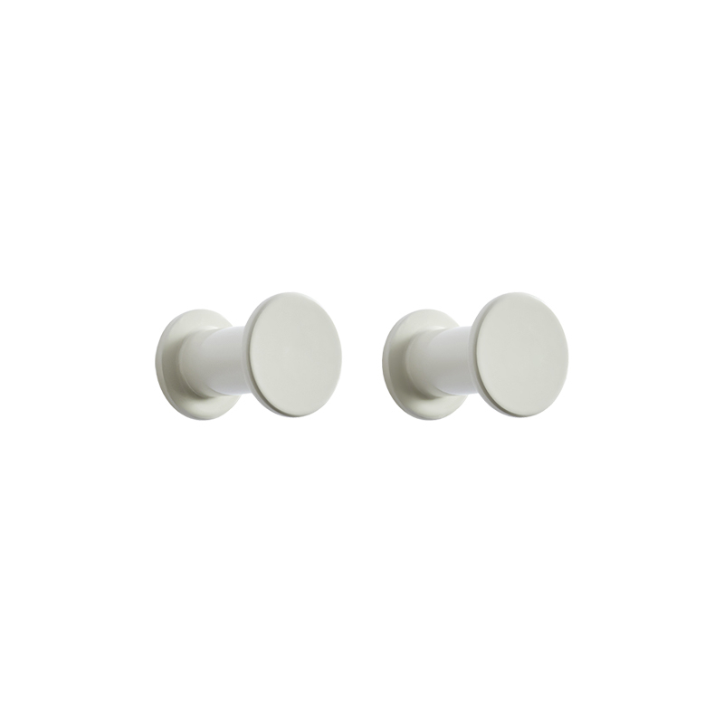 Set de 2 patères BOLT Gris clair