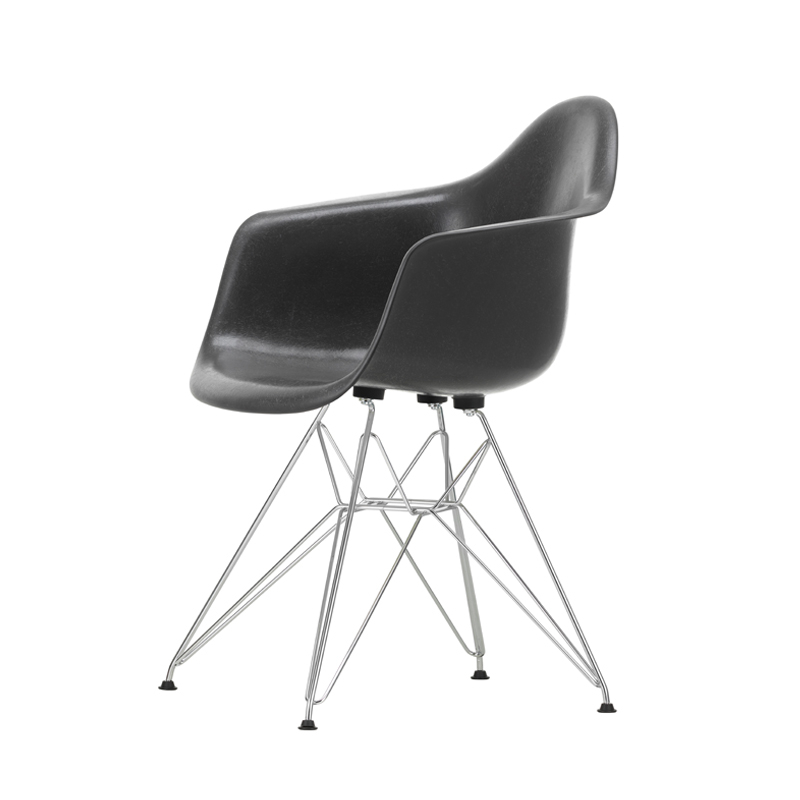 EAMES FIBERGLASS ARMCHAIR DAR Gris foncé Eames