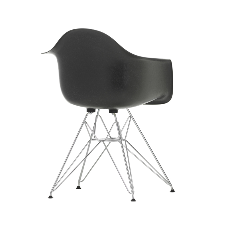 EAMES FIBERGLASS ARMCHAIR DAR Gris foncé Eames