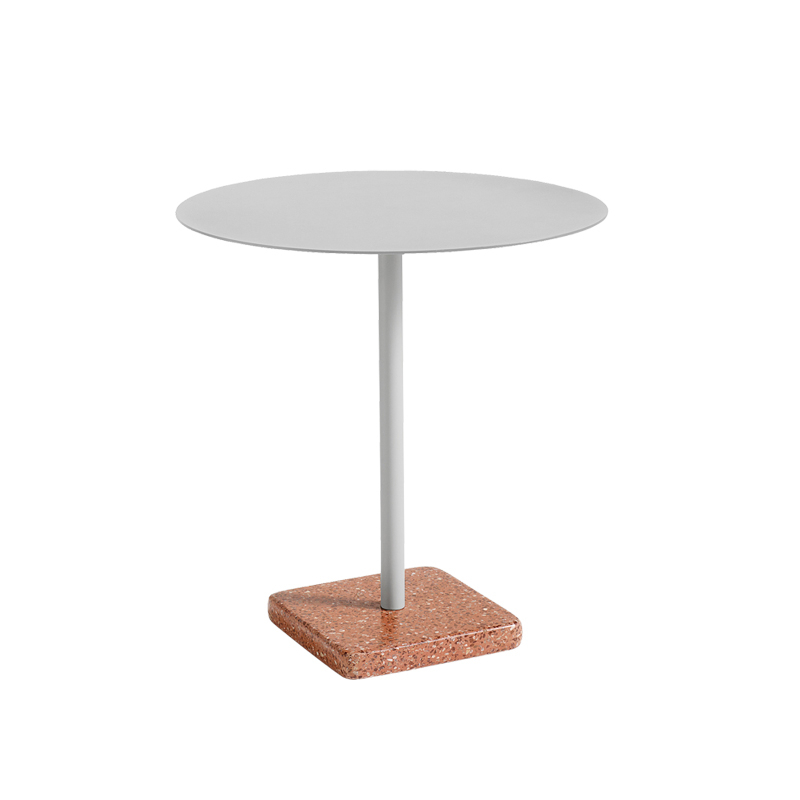 TERRAZZO Ø 70 Gris clair/ terrazzo rouge