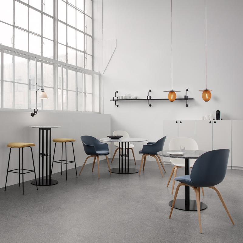 BAT DINING pieds bois Beige